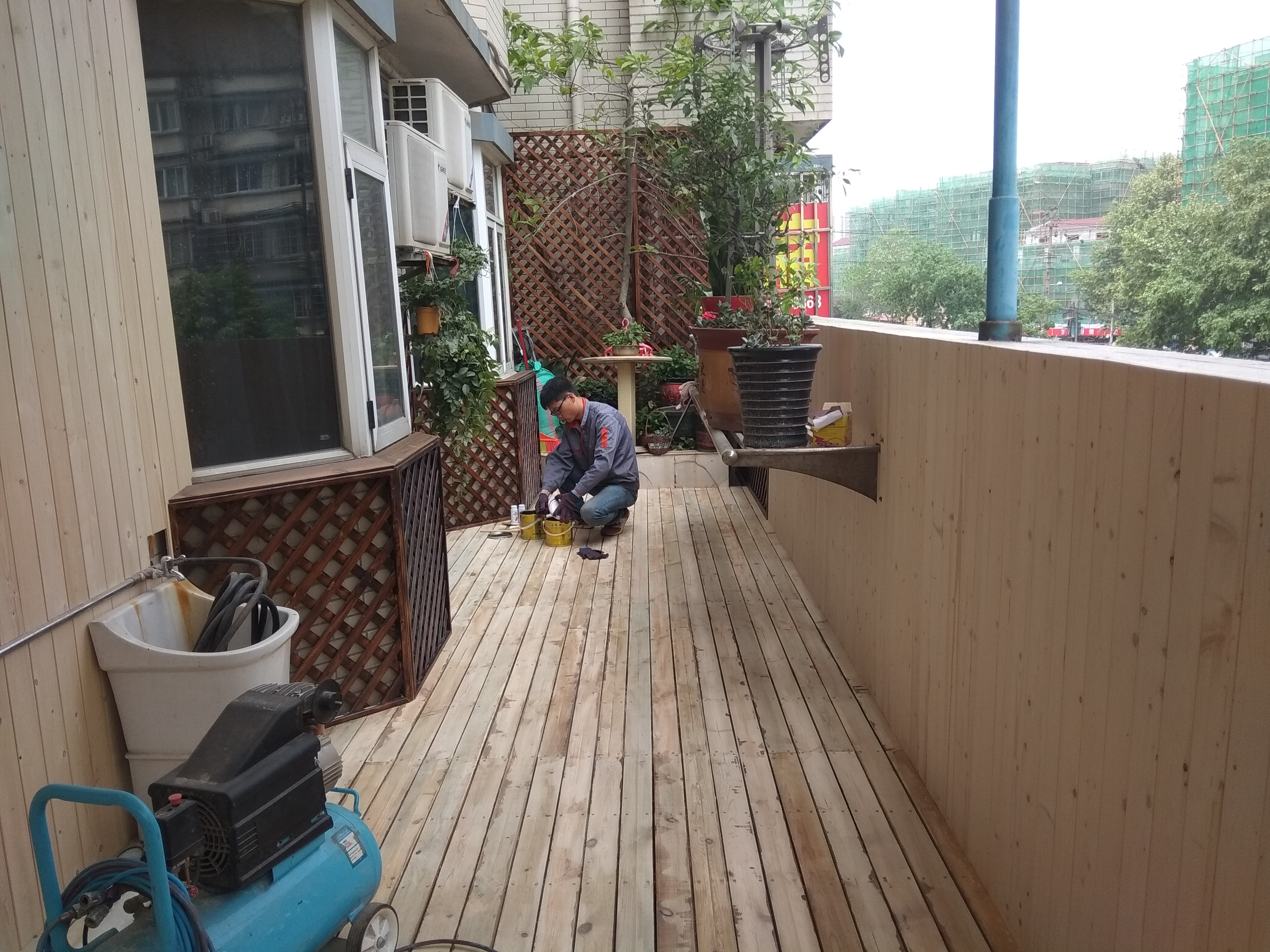 防腐木私家花园