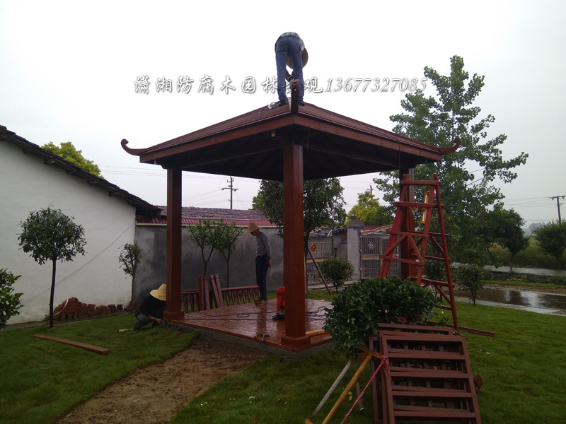 防腐木凉亭