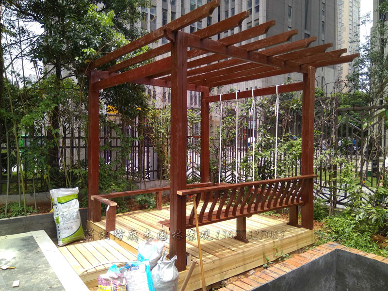 湖南防腐木花架