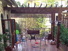 湖南防腐木围栏花架的应用案例分享