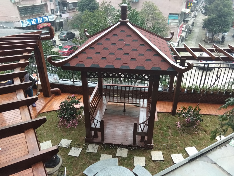 防腐木凉亭